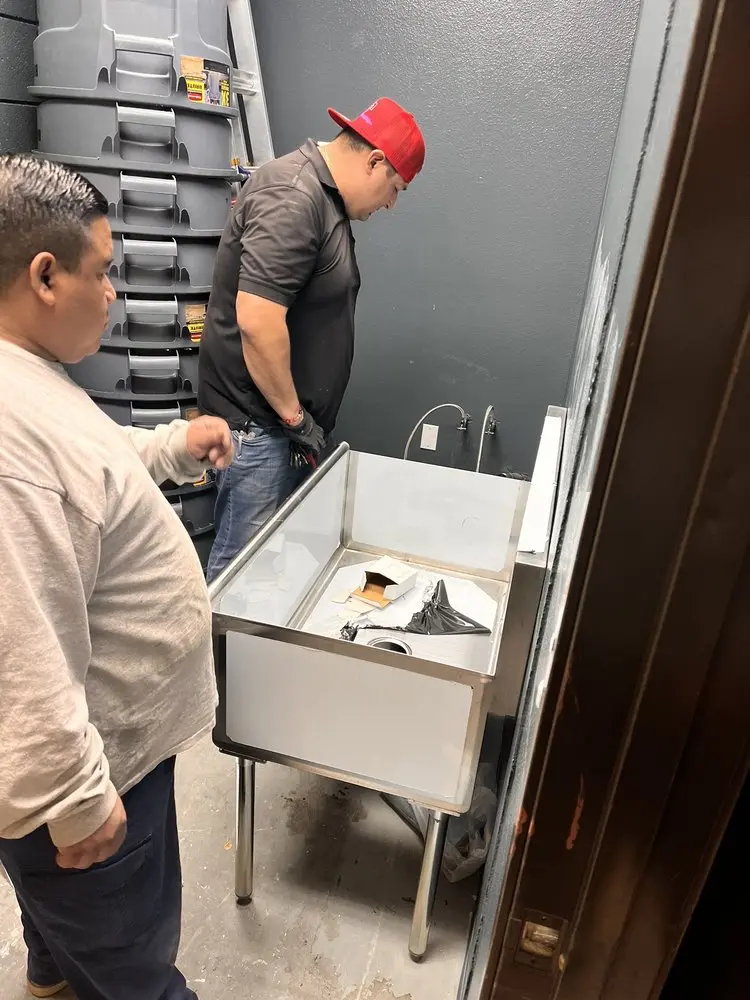 Commercial plumbing and sink installation in North Palm Beach
